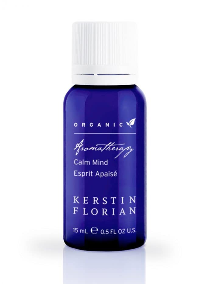 Organic Calm Mind Aromatherapy Oil, Kerstin Florian International, Luxury Skin Care, Essential Skin Care, Anti-aging skin care, Skin Care Essentials, Natural Skin Care, Cajeput Oil, Lavender Oil, Peppermint Oil
