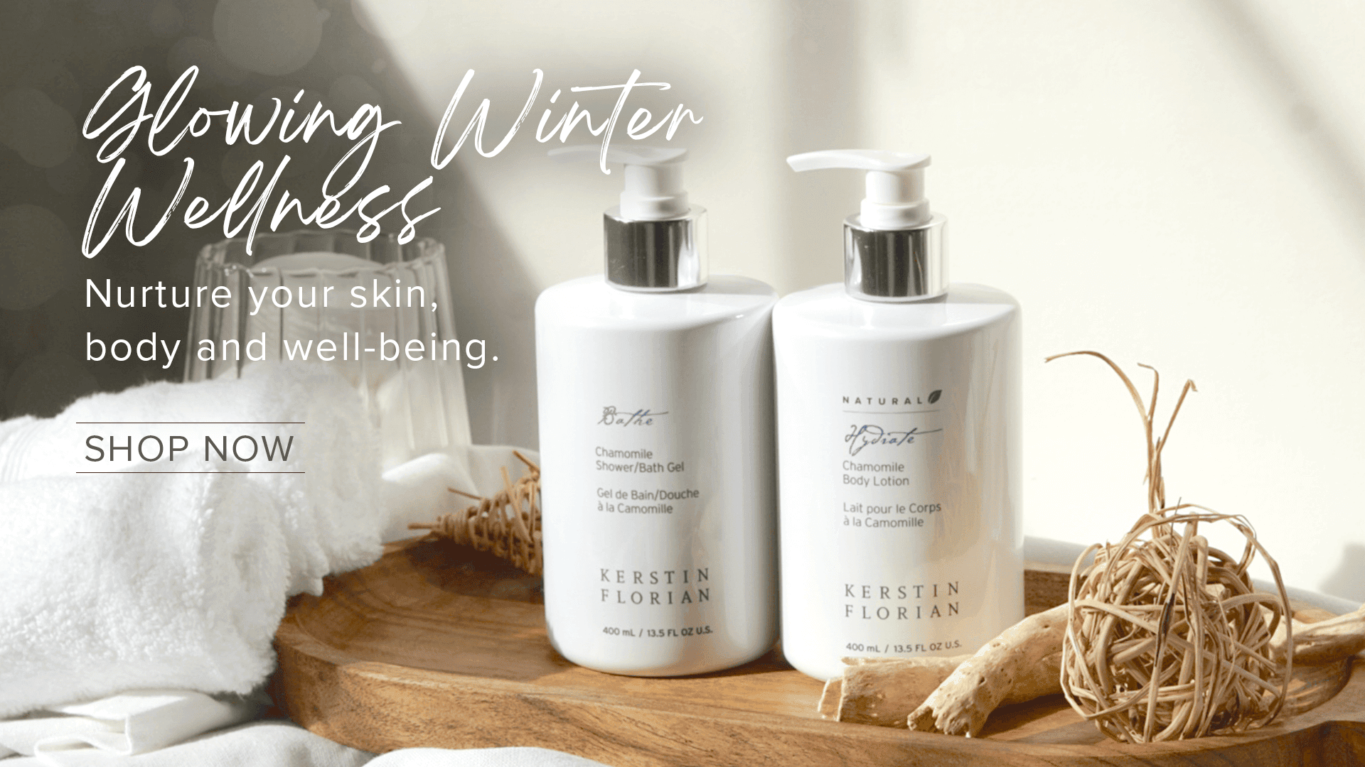 Glowing Winter Wellness - Nurture your skin, body and wellbeing. - Shop Now