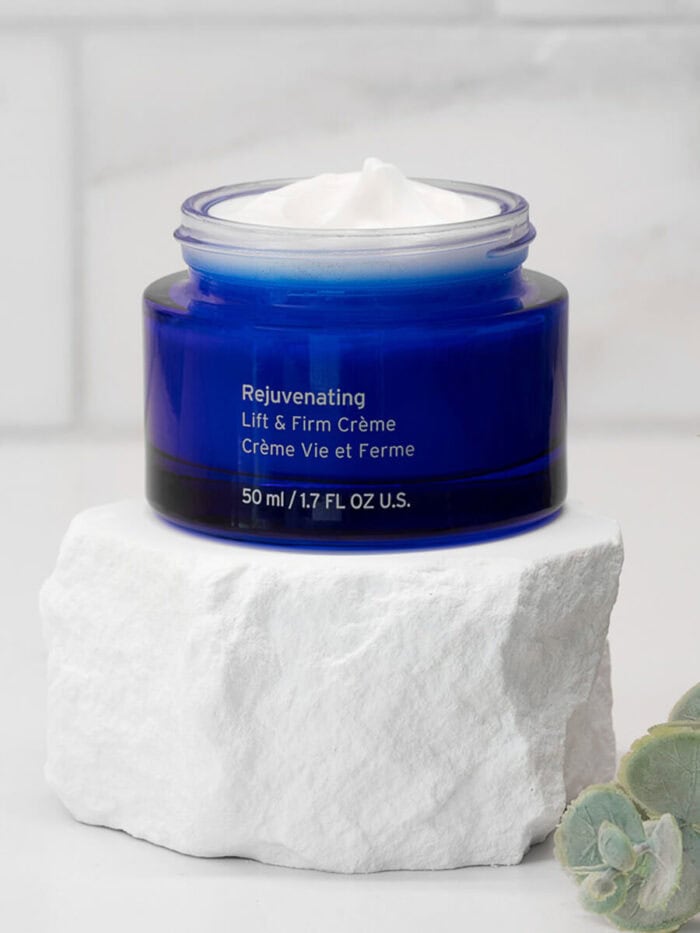 Rejuvenating Lift and Firm Creme on marble