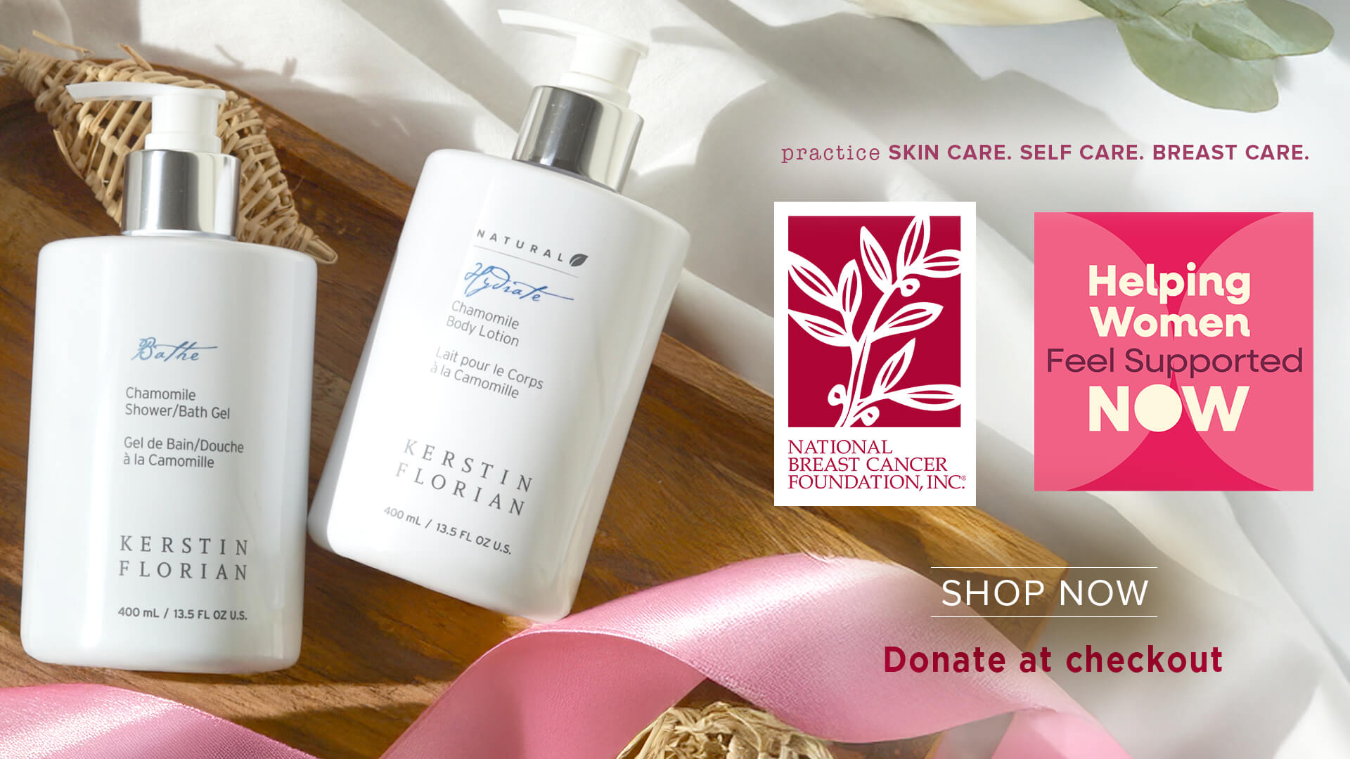 practice SKIN CARE. SELF CARE. BREAST CARE. - NATIONAL BREAST CANCER FOUNDATION, INC. - Helping Women Feel Supported NOW - SHOP NOW - Donate at checkout
